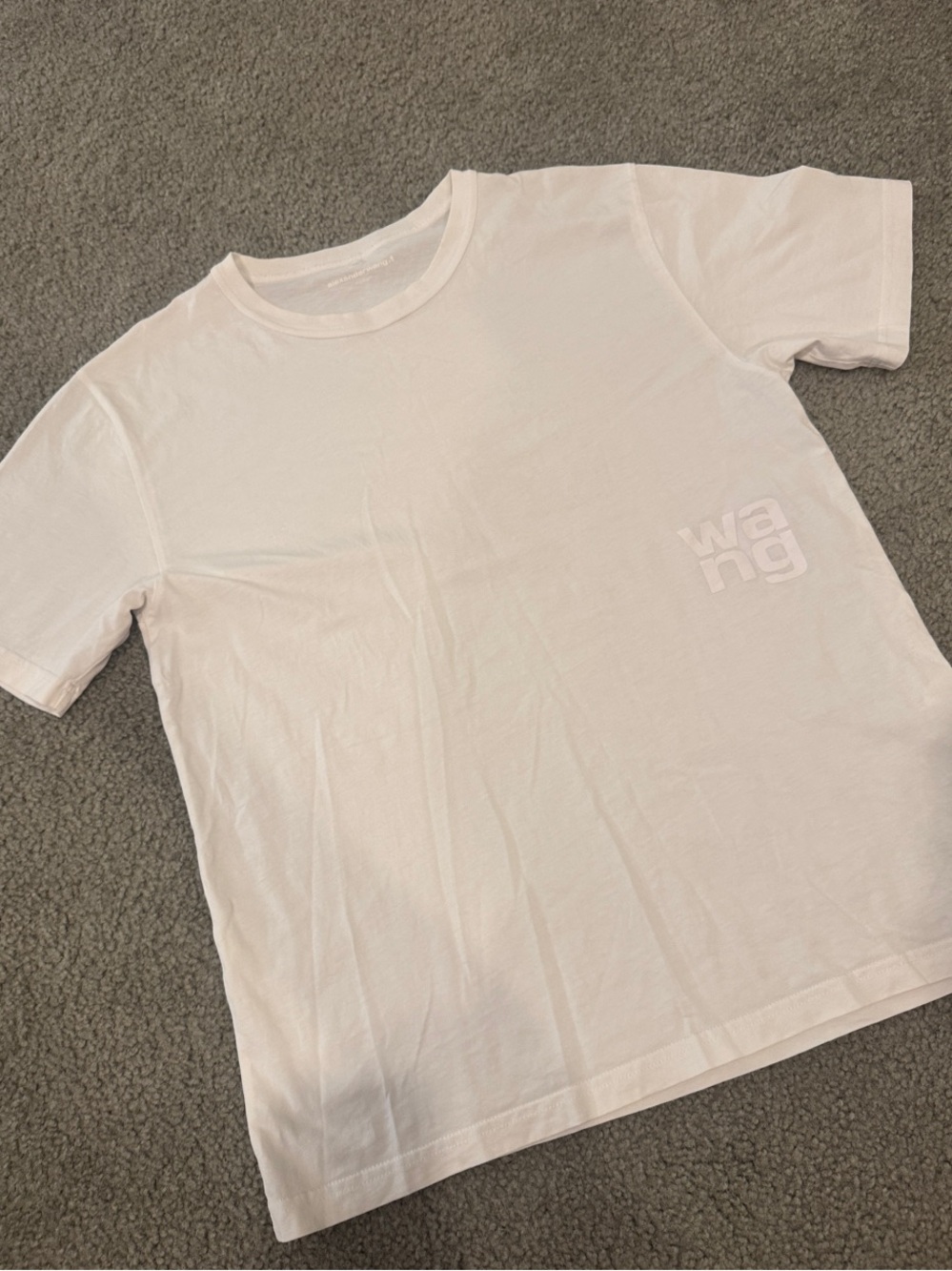Alexander Wang White Short-Sleeve Logo Tee